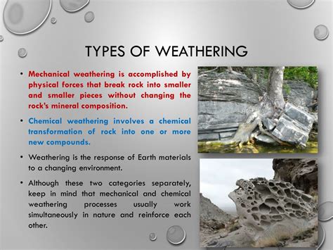 Three Types Of Mechanical Weathering