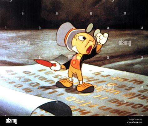 PINOCCHIO, Jiminy Cricket, 1940, © Walt Disney Co. / Courtesy: Everett Collection Stock Photo ...