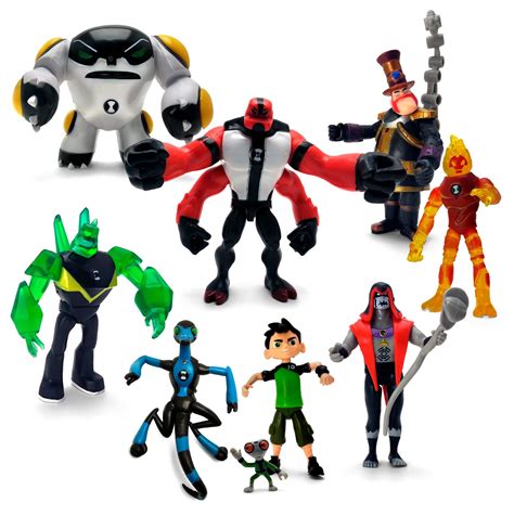 Buy Manya Figures Based on Ben 10 Action Figures - Set of 9 Toys BEN10. Consists of Ben Tennyson ...