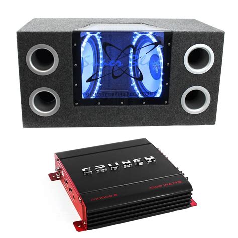 Pyramid BNPS102 10" 1000W Car Subs Box Subwoofers Bandpass + 1000 Watt 2 Ch Amp - Walmart.com ...