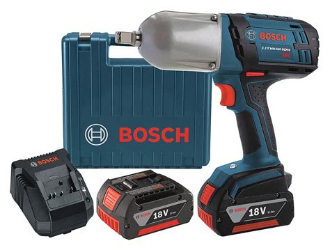 BOSCH Cordless Impact Wrench Kit, 18.0 - 4WLK8|IWHT180-01 - Grainger