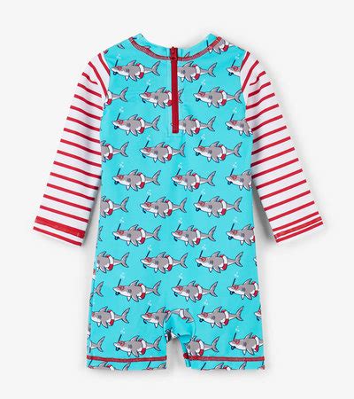 Snorkeling Sharks Baby Rashguard One-Piece - Hatley US