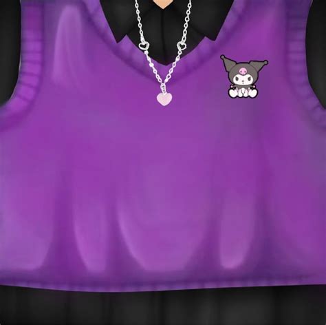 Roblox t shirt purple sanrio ♡ | Cute black shirts, Roblox t-shirt, Aesthetic t shirts