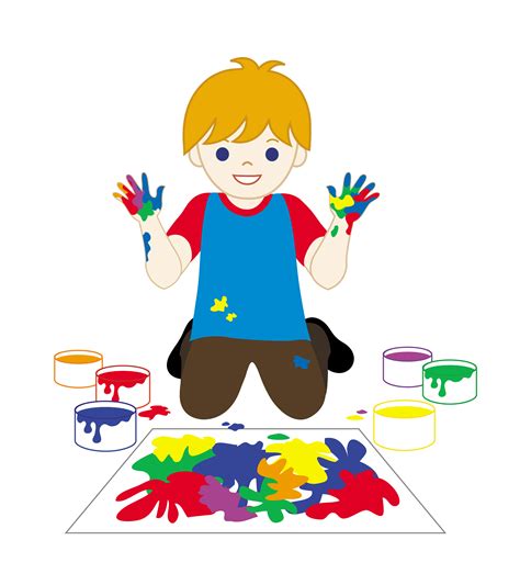 Children Painting Pictures - Cliparts.co