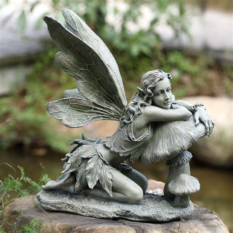 Out stone fairy garden statues for sale, large fairy garden ornaments