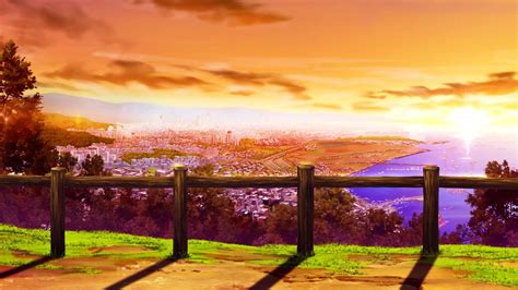 Sunset Anime Scenery Wallpapers - Top Free Sunset Anime Scenery Backgrounds - WallpaperAccess