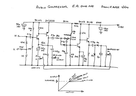 Simple, discrete, audio compressor circuit needed for preamplifier levels | Forum for Electronics