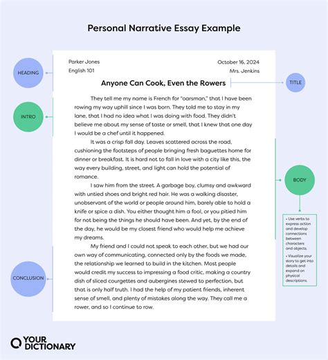 Writing a Compelling Personal Narrative Essay: Tips and Examples | YourDictionary