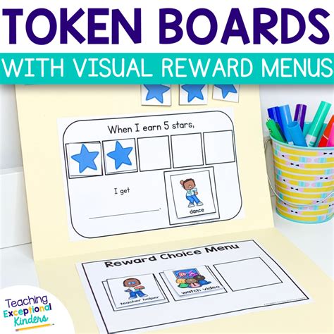 Visual Reward Choice Menu Token Board & Behavior Charts - Teaching Exceptional Kinders