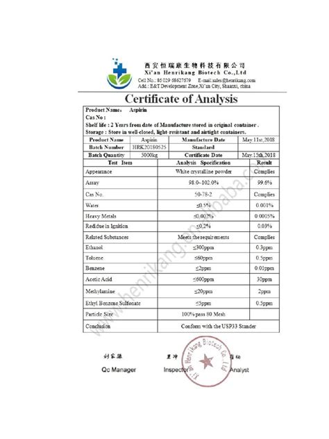 Contoh Spesifikasi Bahan Baku | PDF