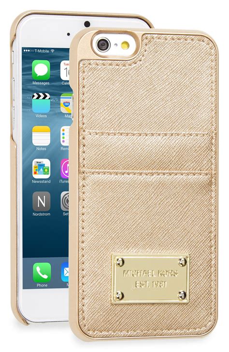 MICHAEL Michael Kors Metallic Card Holder & iPhone 6 & 6s Case | Nordstrom