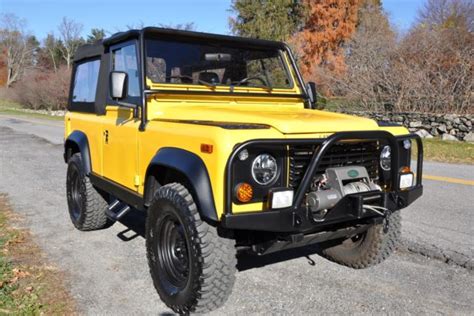 CLEAN HISTORY!1997 Land Rover Defender 90 Soft Top NAS, AA Yellow, Low Miles! - SALDV2246VA118353