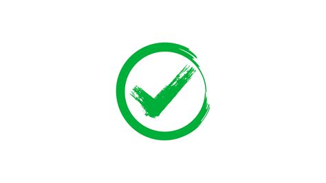 green checkmark brush animation isolated on white background 32312091 Stock Video at Vecteezy