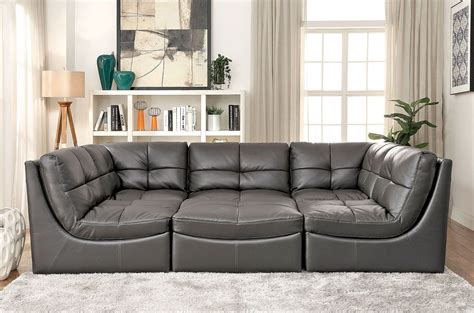 Cloud Dark Gray 6-Piece Modular Sectional Set