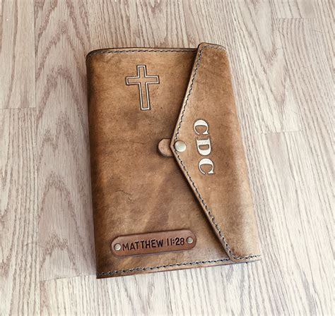 Leather Bible Cover Personalized Bible Cover Custom Leather