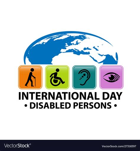 International day persons with disabilities Vector Image