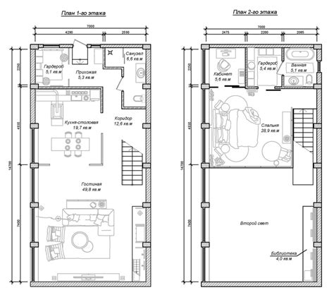 industrial-garment-factory-loft-first-and-second-floor-floorplan | Interior Design Ideas