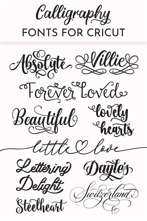 Fancy Fonts For Cricut