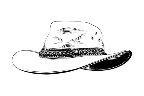 Premium Vector | Hand drawn sketch of western cowboy hat