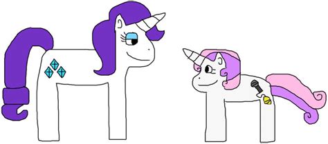 Rarity and Sweetie Belle by jacobyel on DeviantArt