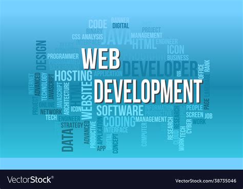 Business concept background web development Vector Image