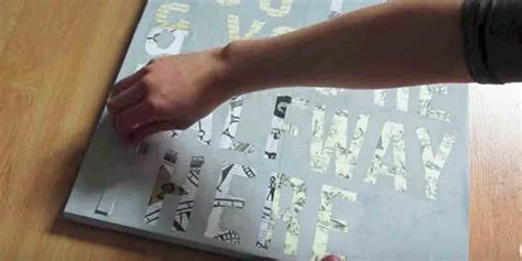 Watch How She Makes This Super Cool Canvas Letter Art Piece!