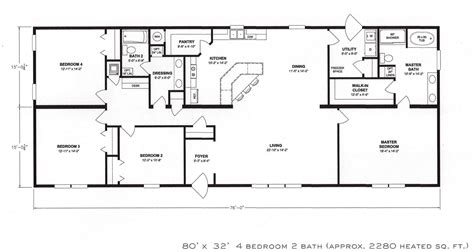 Best 4 Bedroom House Floor Plans 1 Story Popular – New Home Floor Plans