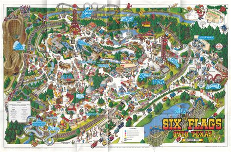 Theme Park Brochures Six Flags Over Texas - Theme Park Brochures