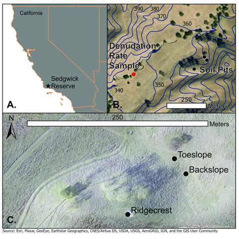 | Ridgecrest soil (0-100 cm) and saprolite profile (100-250 cm) with... | Download Scientific ...