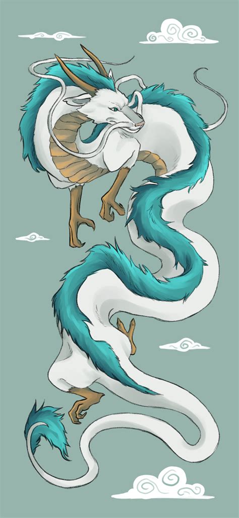 Spirited Away Haku Dragon Wallpaper - Haku Spirited Away Wallpaper 🐉