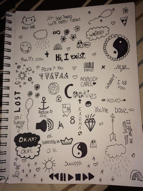 Journal Cute Notebook Doodles Tumblr - Kremi Png