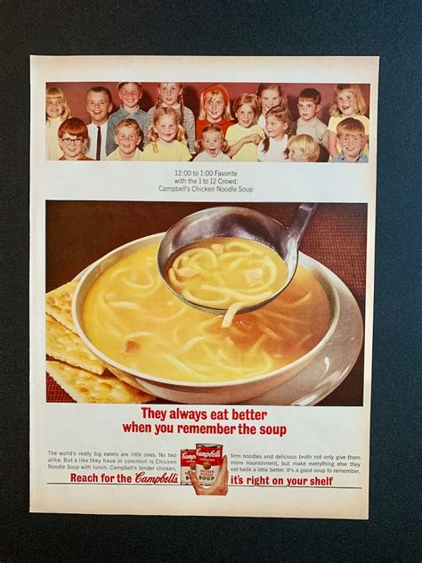 Vintage Campbells Soup Ads Several Styles 1950s and - Etsy