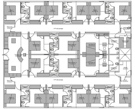 Hotel Floor Plan Dwg