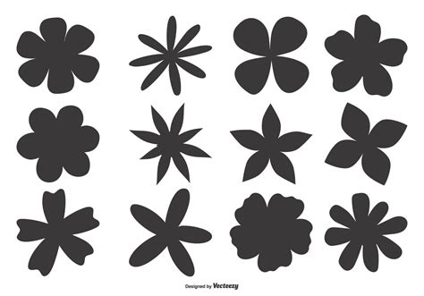 Hand Drawn Flower Shapes 133196 Vector Art at Vecteezy