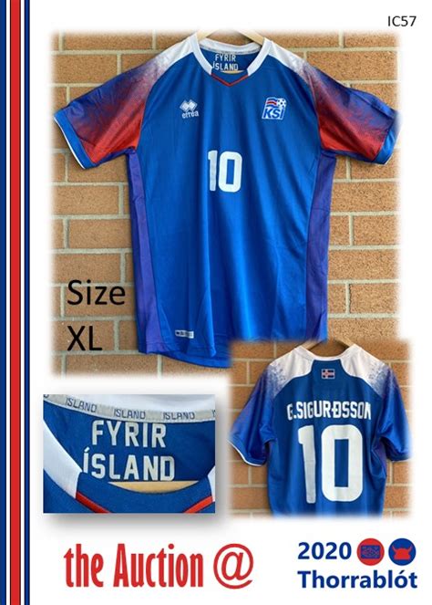 Iceland Men’s National Team, Football Jersey of #10 Gylfi Sigurðsson : Icelandic Canadian Club ...