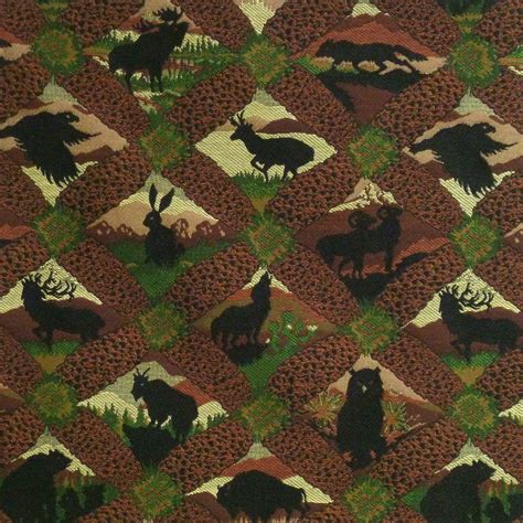 452 Wildlife Animal Upholstery Fabric - yard — GreatFabrics.com