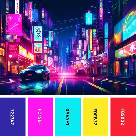 Neon Color Palette Illustrator