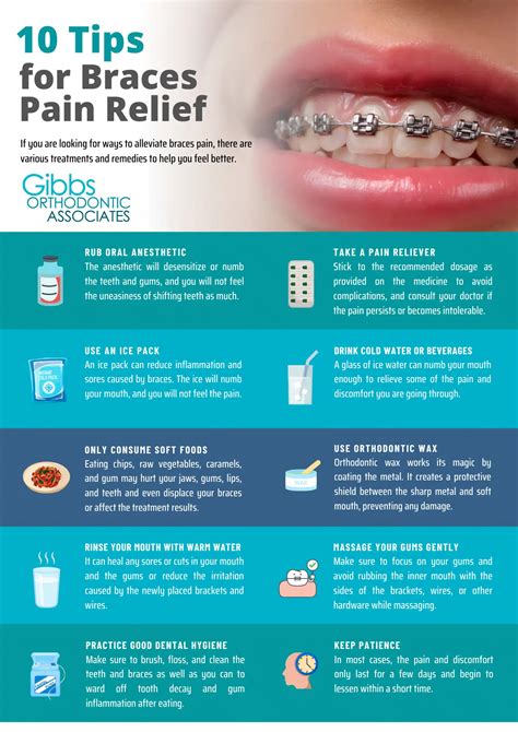 10 Tips for Braces Pain Relief - Gibbs Orthodontic Associates