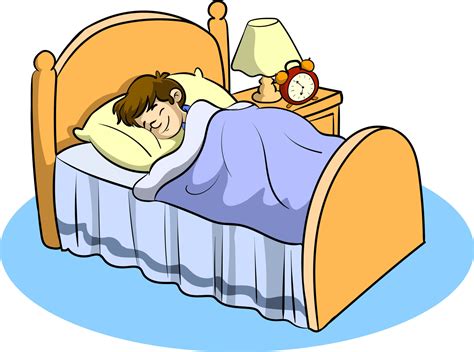 boy sleeping in his bed cartoon vector 12576665 Vector Art at Vecteezy