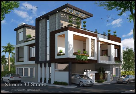 3d Exterior House Building Design Services at Rs 4000/square meter in Indore | ID: 20278878712