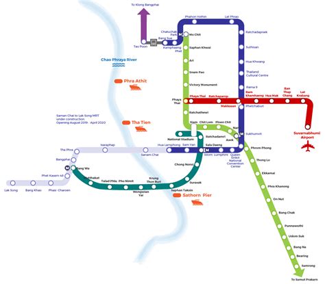 BTS and MRT routes in Bangkok - My Thai Cooking