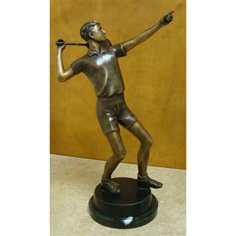 Tennis Statue | Bronze Sculpture of Male Tennis Player| Children Sports Sculptures | Bronze Golf ...