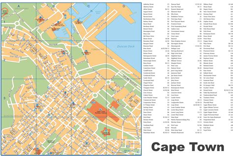 Cape Town street map - Ontheworldmap.com