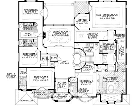 7 Bedroom House Plans - Women'S Bathroom