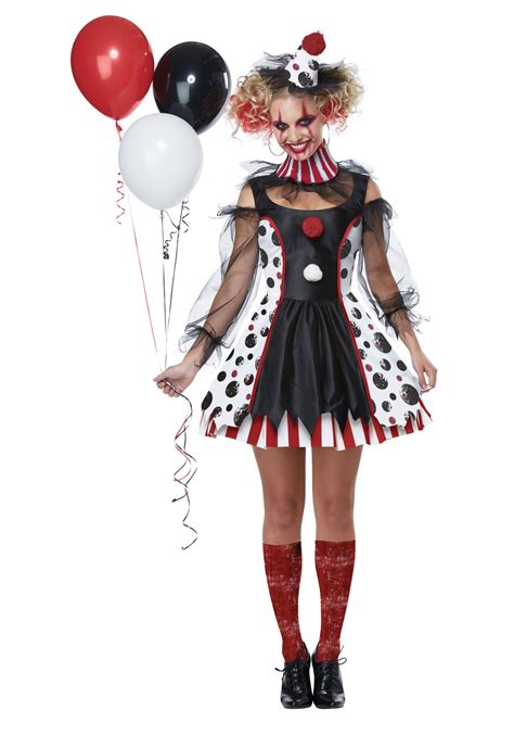 Creepy Clown Costume for Women