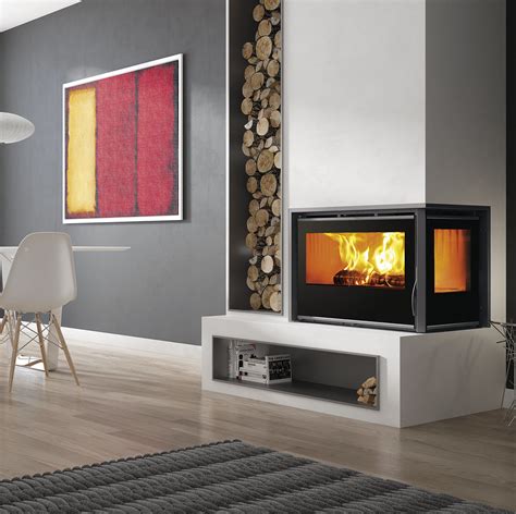 Inset stoves, designed to be built into a wall or enclosure