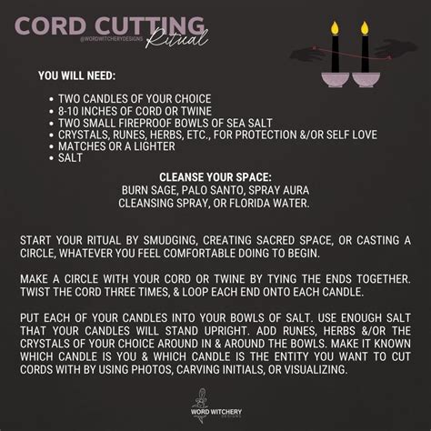 Cord Cutting Ritual to Take Back Your Energy – Word Witchery Designs