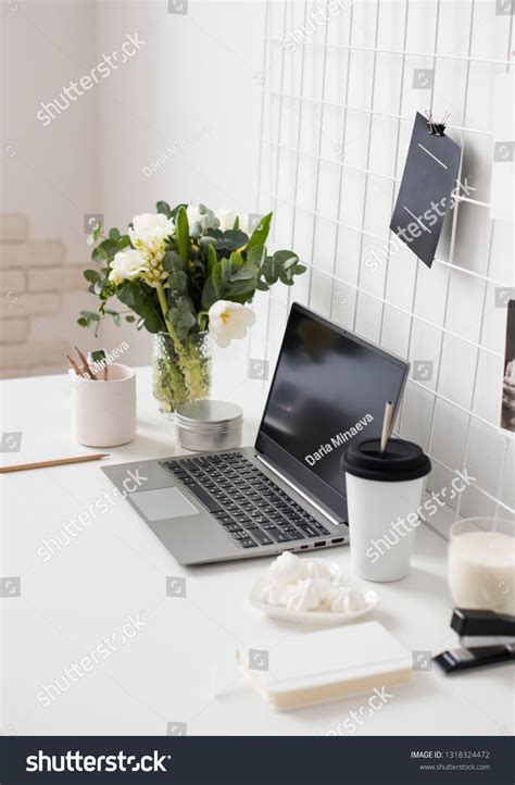 Stylish White Professional Office Interior Minimalist Stock Photo 1318324472 | Shutterstock