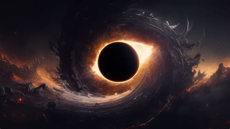 Black Hole in the Vastness of Space AI Generated 4K Desktop Wallpaper - Pixground - Download ...