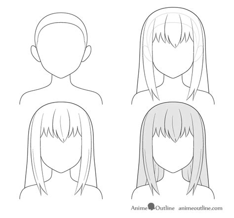 How To Draw Hair Anime Girl - Howto Techno